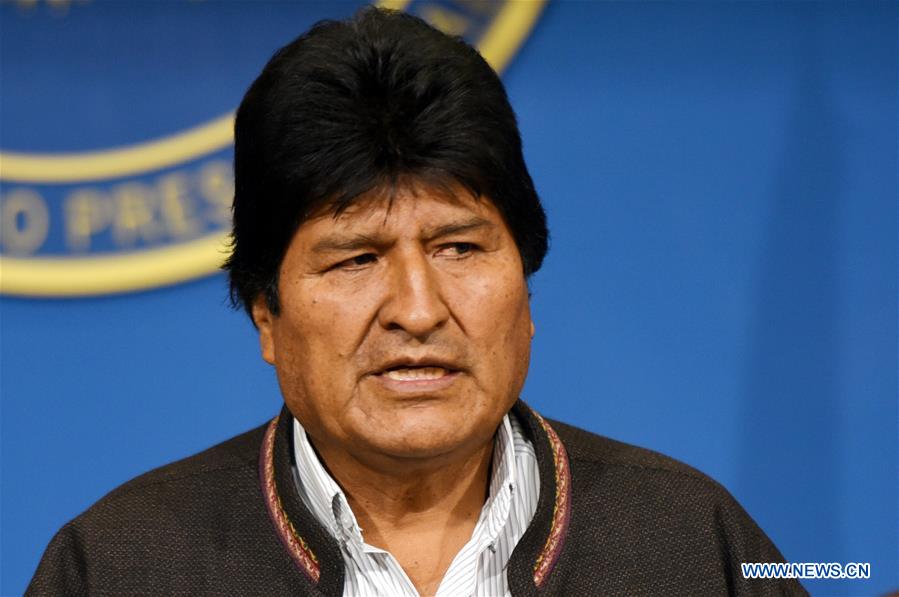 BOLIVIA-LA PAZ-MORALES-RESIGNATION