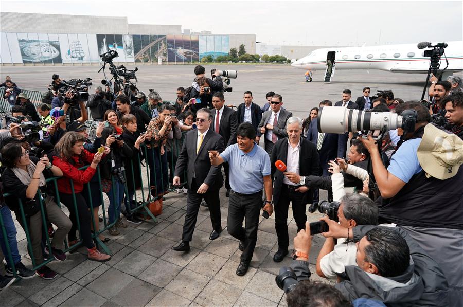 MEXICO-MEXICO CITY-EVO MORALES-ARRIVAL