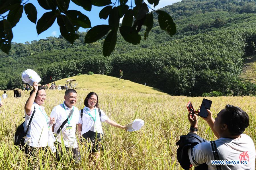 CHINA-HAINAN-BAISHA-LI ETHNIC GROUP-RICE HARVEST-CELEBRATION (CN)