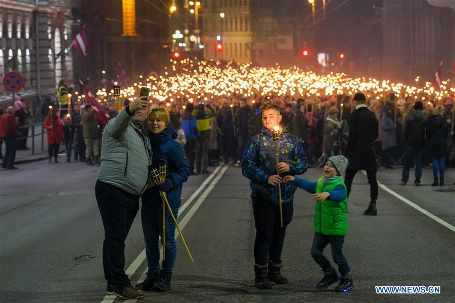 LATVIA-RIGA-INDEPENDENCE DAY-CELEBRATION