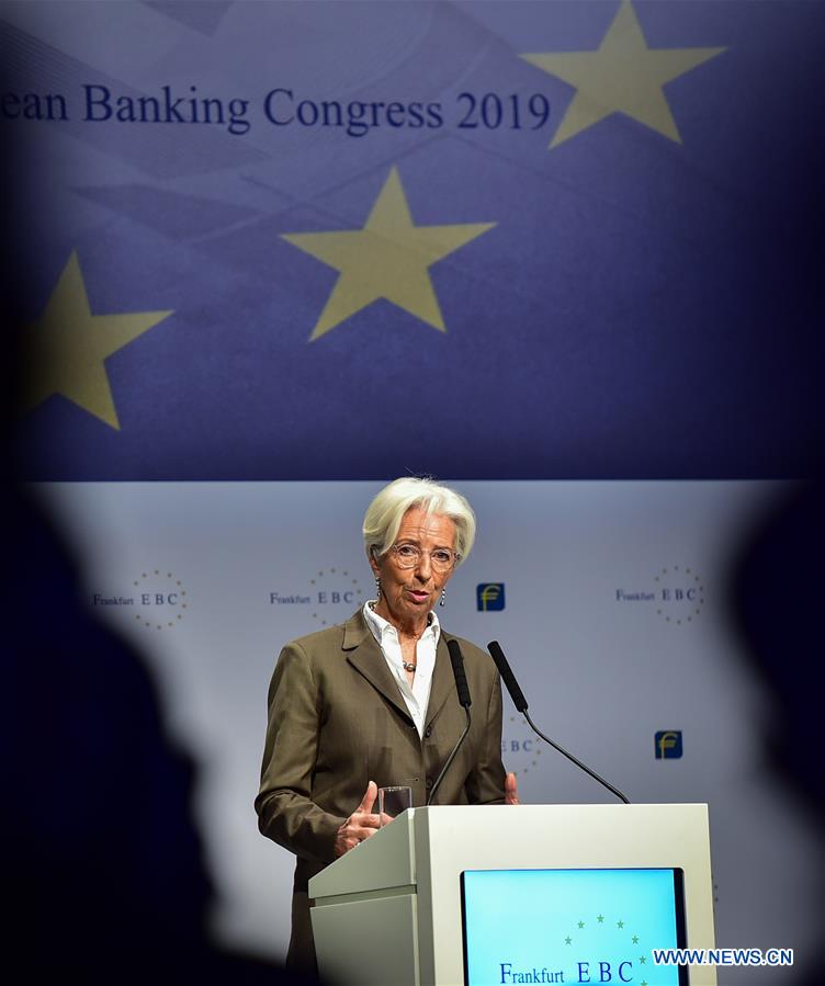 (PORTRAITS)GERMANY-FRANKFURT-EUROPEAN BANKING CONGRESS-CHRISTINE LAGARDE