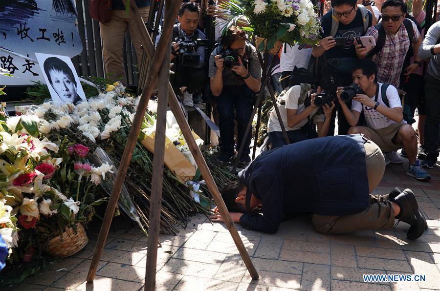 CHINA-HONG KONG-SENIOR SANITATION WORKER-MOURNING (CN)