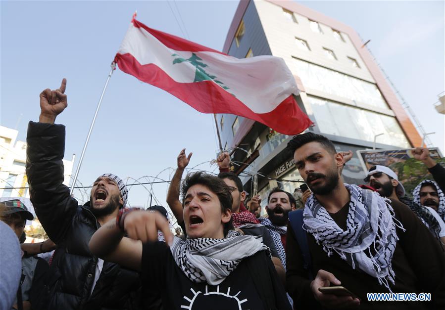 LEBANON-BEIRUT-PROTEST AGAINST U.S. INTERVENTION 