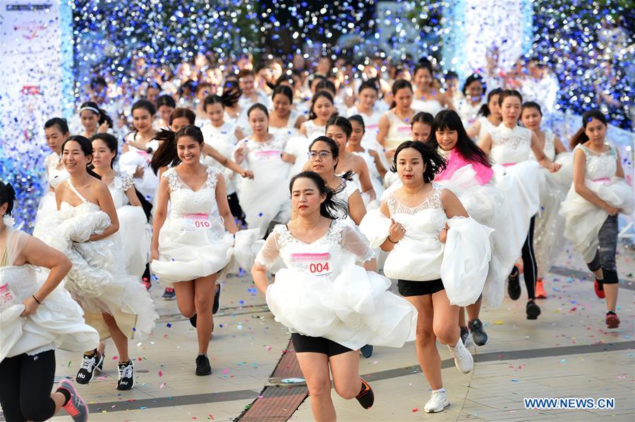 THAILAND-BANGKOK-BRIDES-RUNNING CONTEST