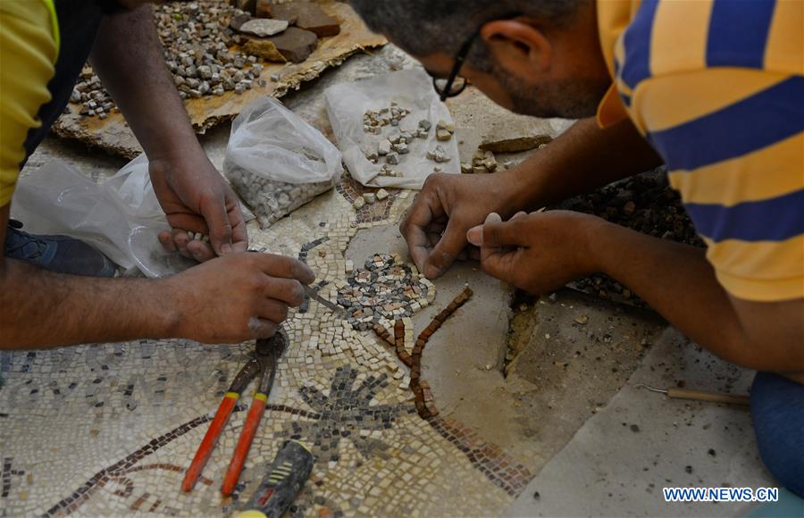 MIDEAST-GAZA-BYZANTINE CHURCH-RESTORATION