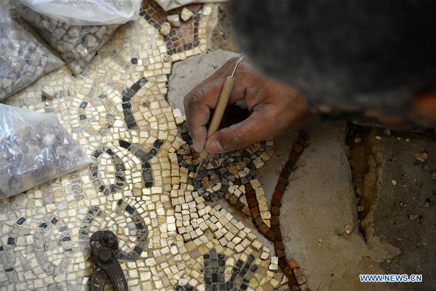 MIDEAST-GAZA-BYZANTINE CHURCH-RESTORATION