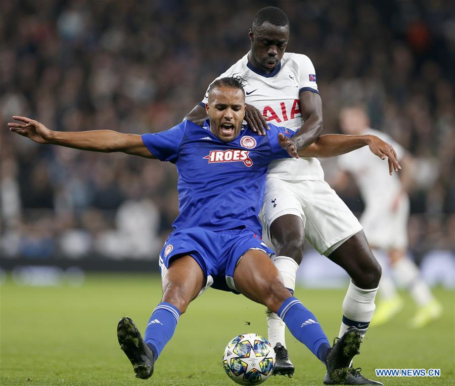 (SP) BRITAIN-LONDON-FOOTBALL-UEFA CHAMPIONS LEAGUE-TOTTENHAM HOTSPUR VS OLYMPIAKOS