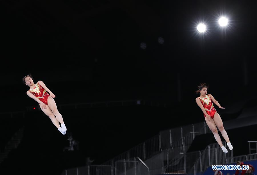 (SP)JAPAN-TOKYO-TRAMPOLINE-WOMEN'S SYNCHRONIZED QUALIFICATION