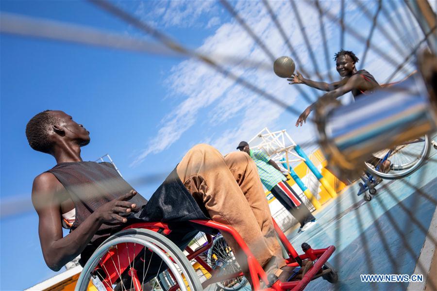 SOUTH SUDAN-JUBA-WHEELCHAIR AMPUTEES-BASKETBALL