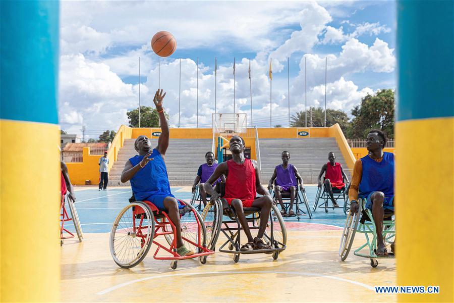 SOUTH SUDAN-JUBA-WHEELCHAIR AMPUTEES-BASKETBALL