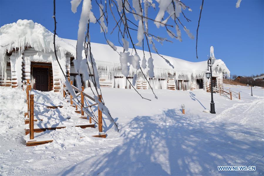 Snow scenery in Yakeshi City, N China's Inner Mongolia - Xinhua
