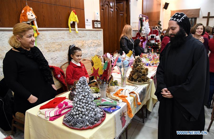 SYRIA-DAMASCUS-CHRISTMAS-BAZAAR