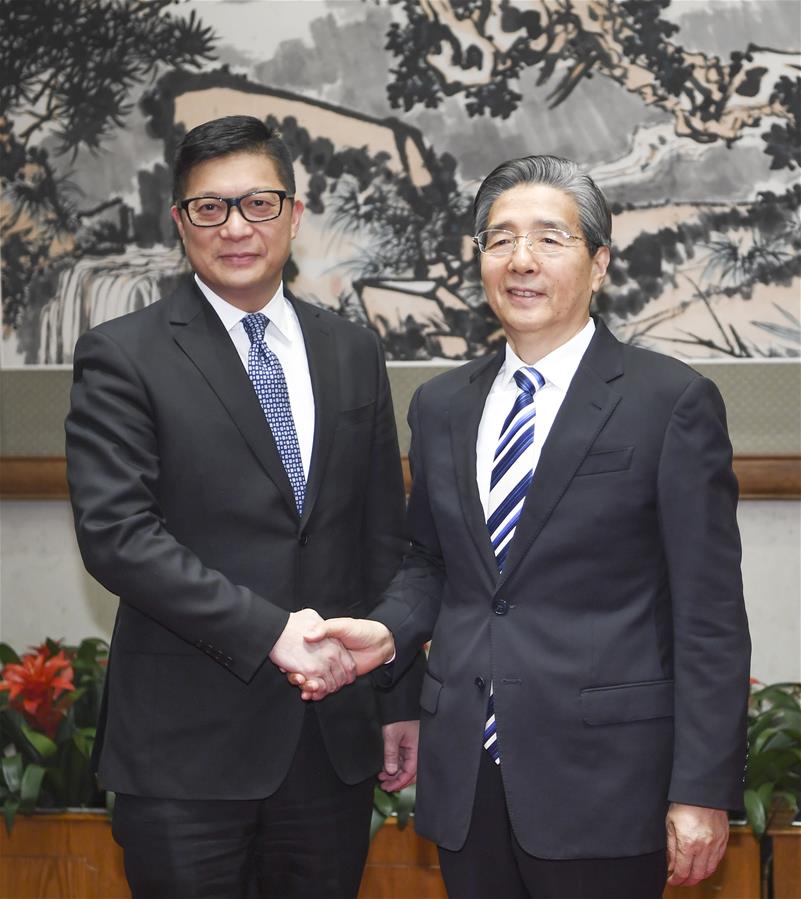 CHINA-BEIJING-GUO SHENGKUN-HONG KONG-POLICE COMMISSIONER-MEETING (CN)