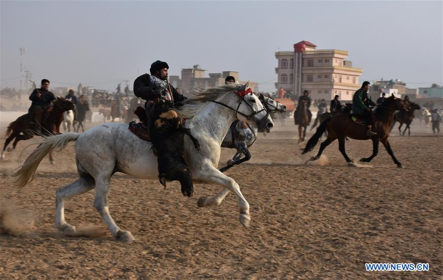 AFGHANISTAN-BALKH-TRADITIONAL GAME-BUZKASHI