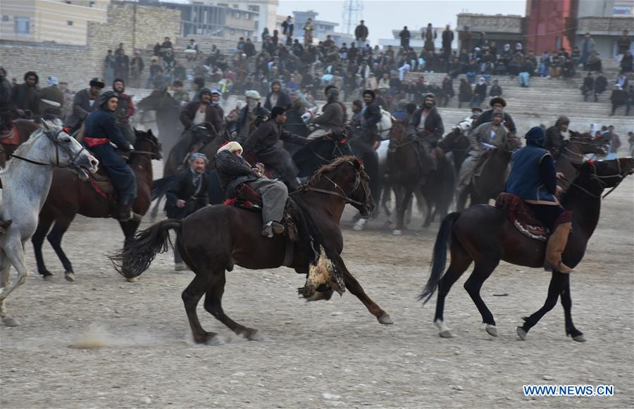 AFGHANISTAN-BALKH-TRADITIONAL GAME-BUZKASHI