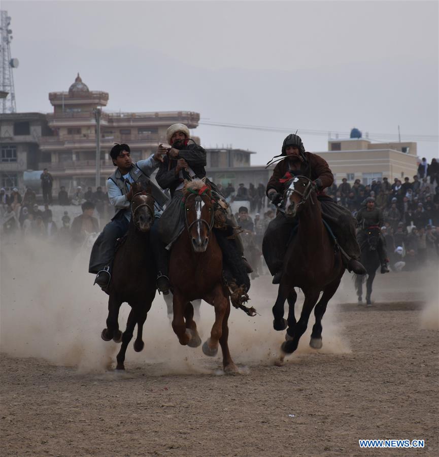 AFGHANISTAN-BALKH-TRADITIONAL GAME-BUZKASHI