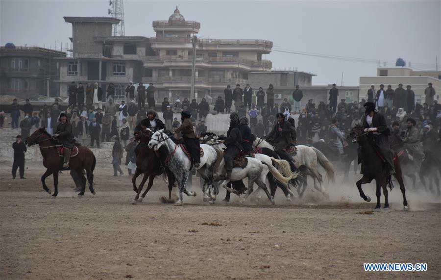 AFGHANISTAN-BALKH-TRADITIONAL GAME-BUZKASHI