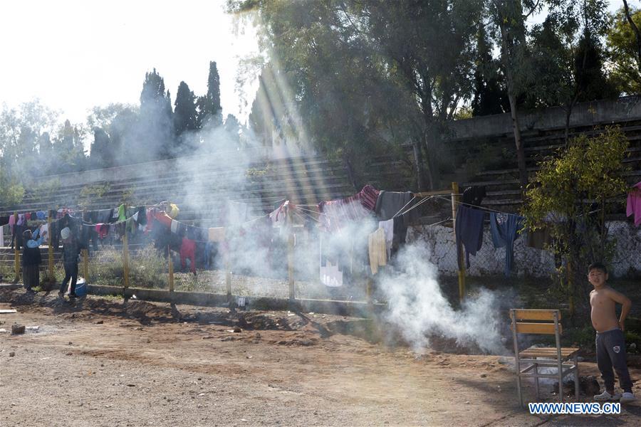 GREECE-CORINTH-REFUGEE-TRANSIT CAMP  