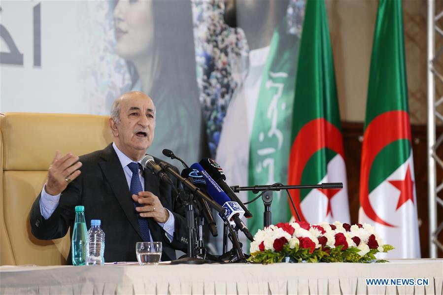 ALGERIA-ALGIERS-NEWLY ELECTED PRESIDENT-PRESS CONFERENCE