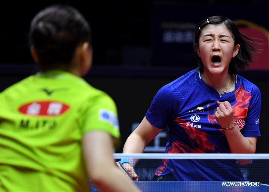 (SP)CHINA-ZHENGZHOU-TABLE TENNIS-ITTF-GRAND FINALS-WOMEN'S SINGLES