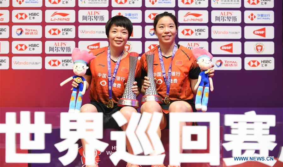 (SP)CHINA-GUANGZHOU-BADMINTON-BWF WORLD TOUR FINALS 2019-WOMEN'S DOUBLES