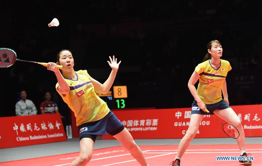 (SP)CHINA-GUANGZHOU-BADMINTON-BWF WORLD TOUR FINALS 2019-WOMEN'S DOUBLES