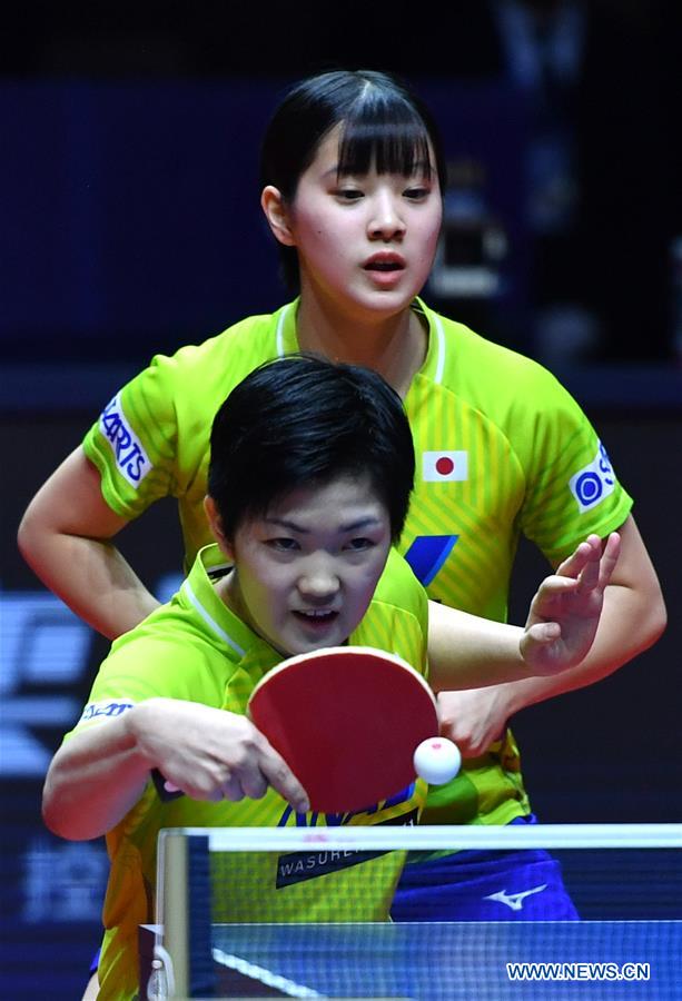 (SP)CHINA-ZHENGZHOU-TABLE TENNIS-ITTF-GRAND FINALS-WOMEN'S DOUBLES (CN)