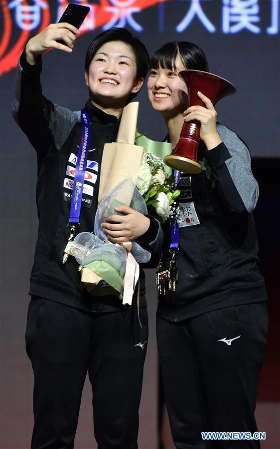 (SP)CHINA-ZHENGZHOU-TABLE TENNIS-ITTF-GRAND FINALS-WOMEN'S DOUBLES (CN)