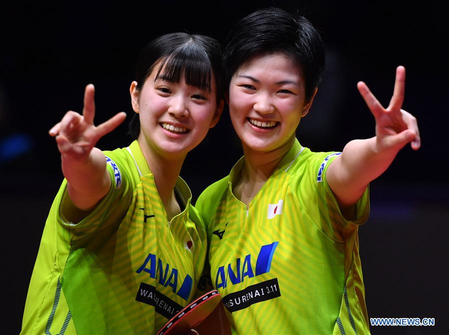 (SP)CHINA-ZHENGZHOU-TABLE TENNIS-ITTF-GRAND FINALS-WOMEN'S DOUBLES (CN)