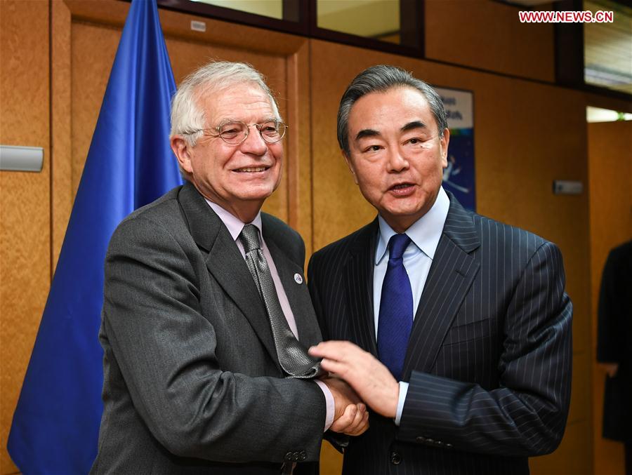 SPAIN-MADRID-CHINA-WANG YI-EU-JOSEP BORRELL-MEETING