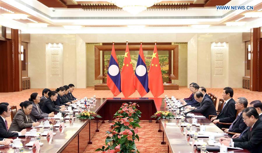 CHINA-BEIJING-LI ZHANSHU-LAOS-NATIONAL ASSEMBLY-TALKS (CN)