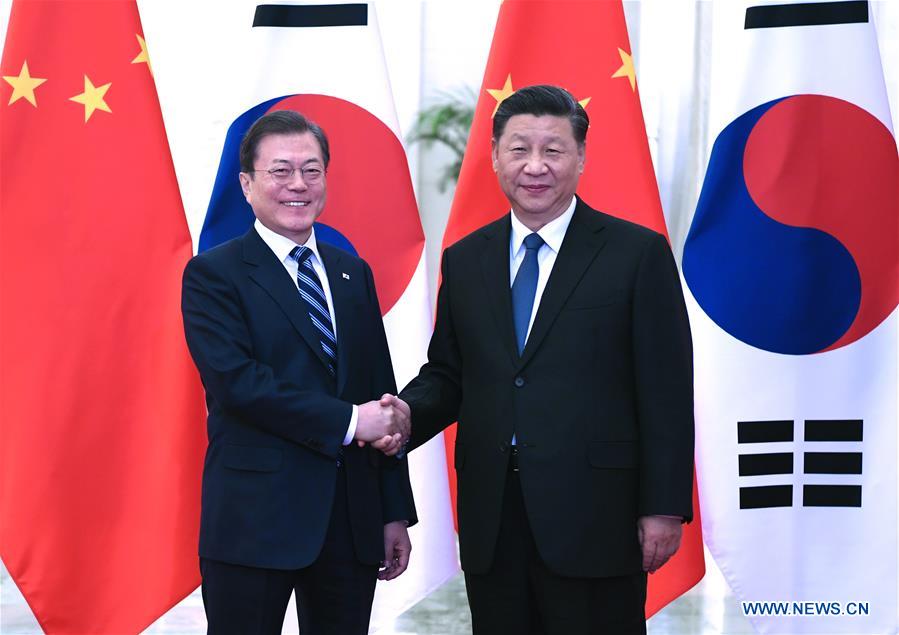 CHINA-BEIJING-XI JINPING-ROK PRESIDENT-MEETING (CN)
