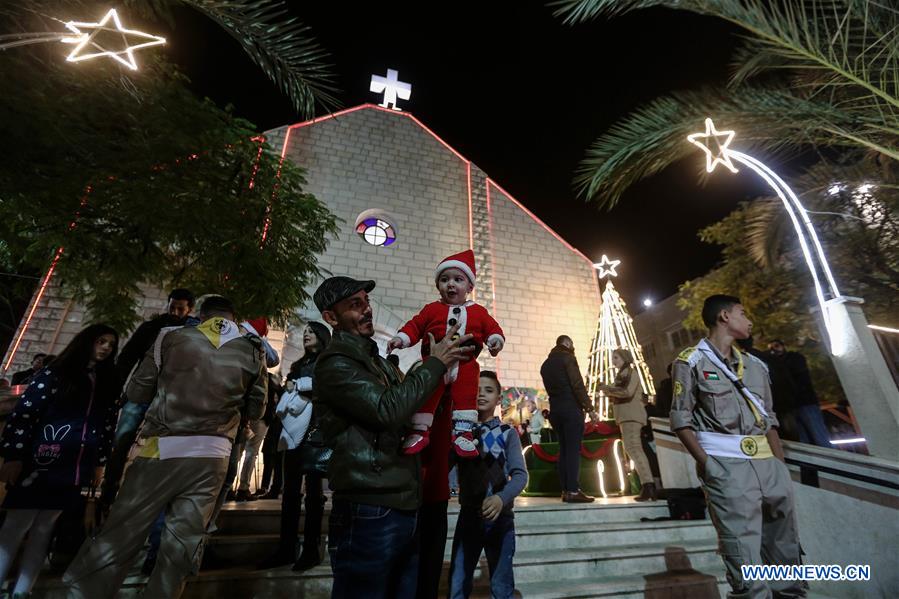 MIDEAST-GAZA CITY-CHRISTMAS