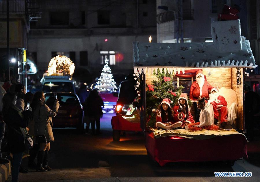 SYRIA-DAMASCUS-CHRISTMAS-CELEBRATION