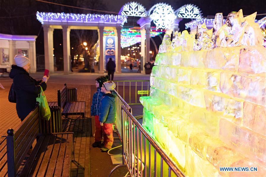 RUSSIA-MOSCOW-CHINA-HARBIN-ICE SCULPTURE