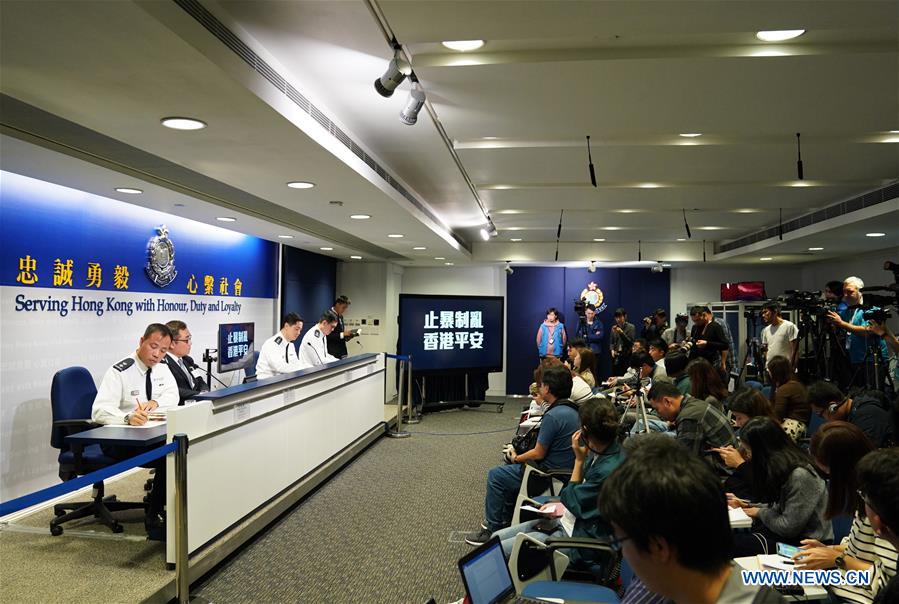 CHINA-HONG KONG-POLICE-PRESS CONFERENCE (CN)