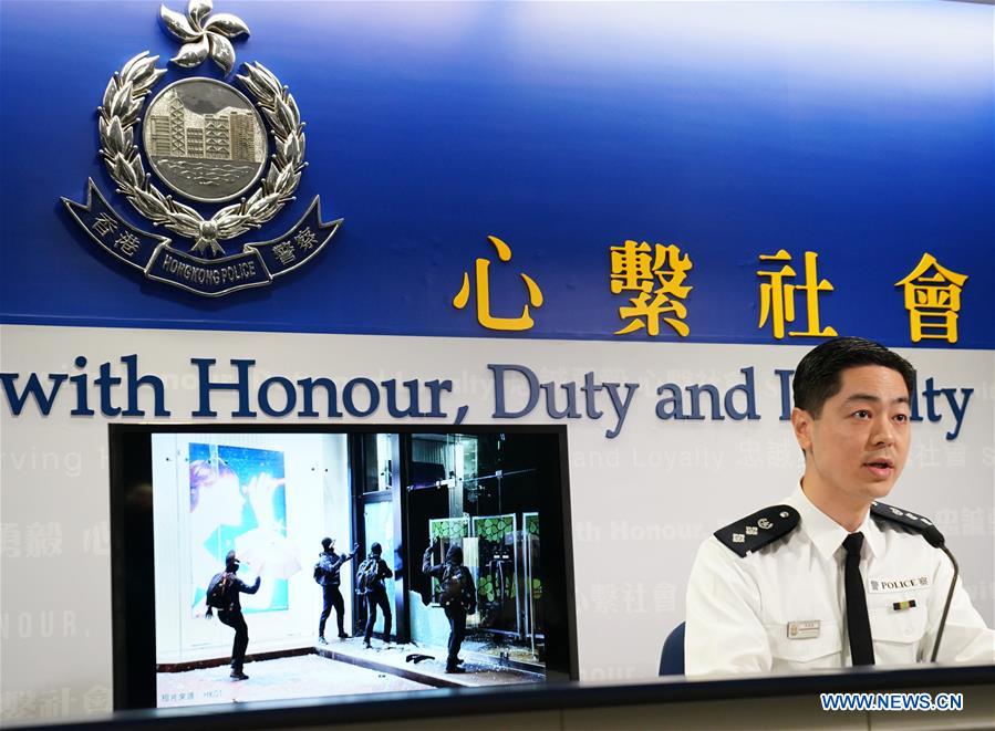 CHINA-HONG KONG-POLICE-PRESS CONFERENCE (CN)