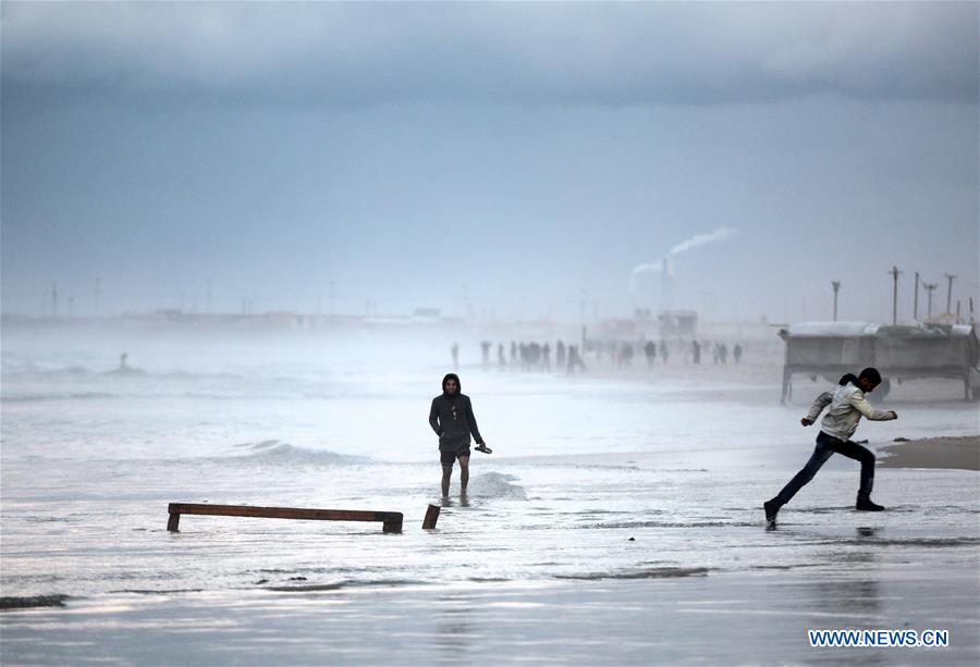 MIDEAST-GAZA CITY-BEACH