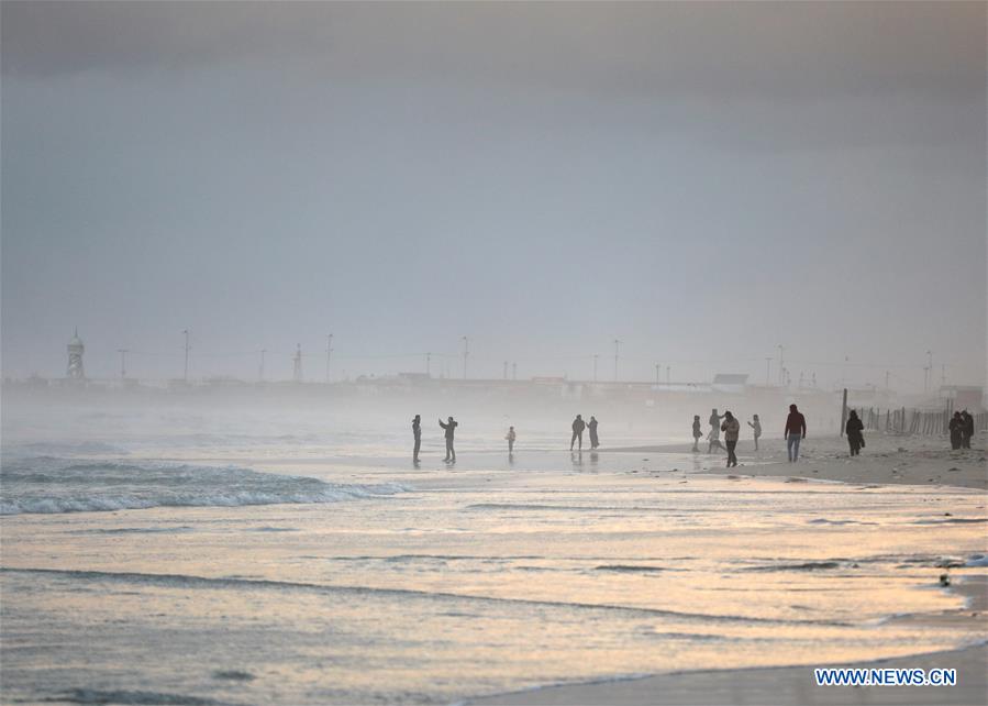 MIDEAST-GAZA CITY-BEACH