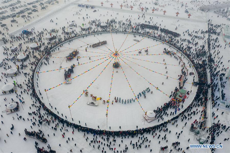 CHINA-JILIN-CHAGAN LAKE-ICE-FISHING CARNIVAL (CN)