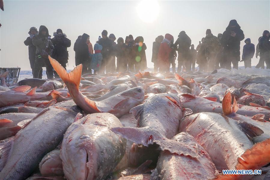 CHINA-JILIN-CHAGAN LAKE-ICE-FISHING CARNIVAL (CN)