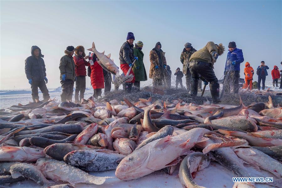 CHINA-JILIN-CHAGAN LAKE-ICE-FISHING CARNIVAL (CN)