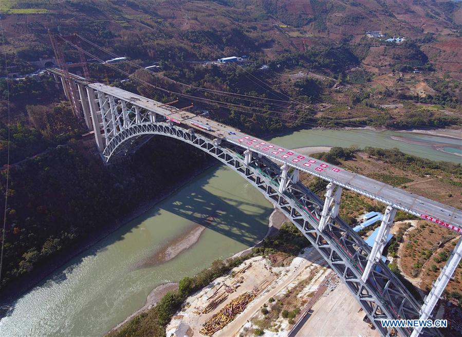 CHINA-YUNNAN-NUJIANG RIVER-RAILWAY BRIDGE-CONSTRUCTION (CN)