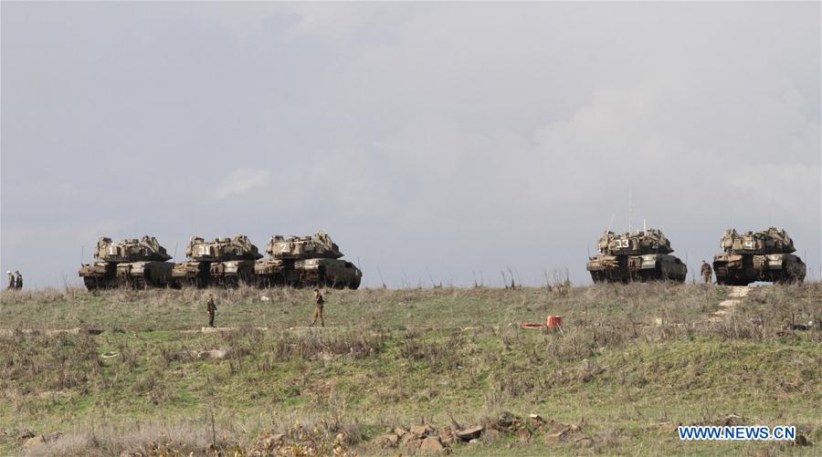 MIDEAST-GOLAN HEIGHTS-ISRAELI TROOPS