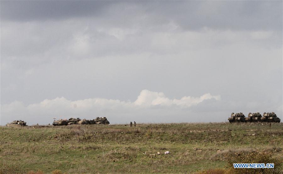 MIDEAST-GOLAN HEIGHTS-ISRAELI TROOPS