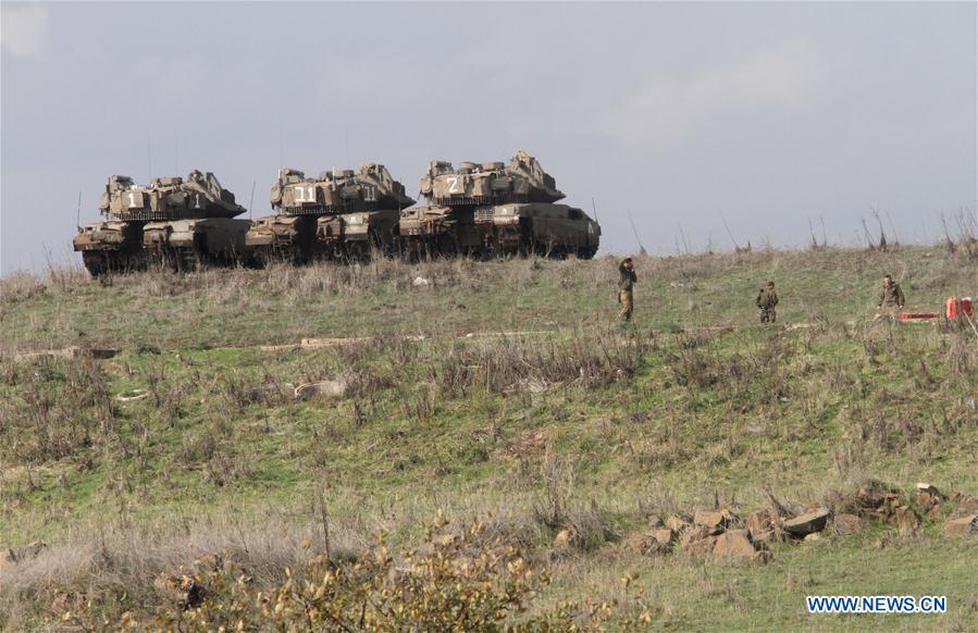 MIDEAST-GOLAN HEIGHTS-ISRAELI TROOPS