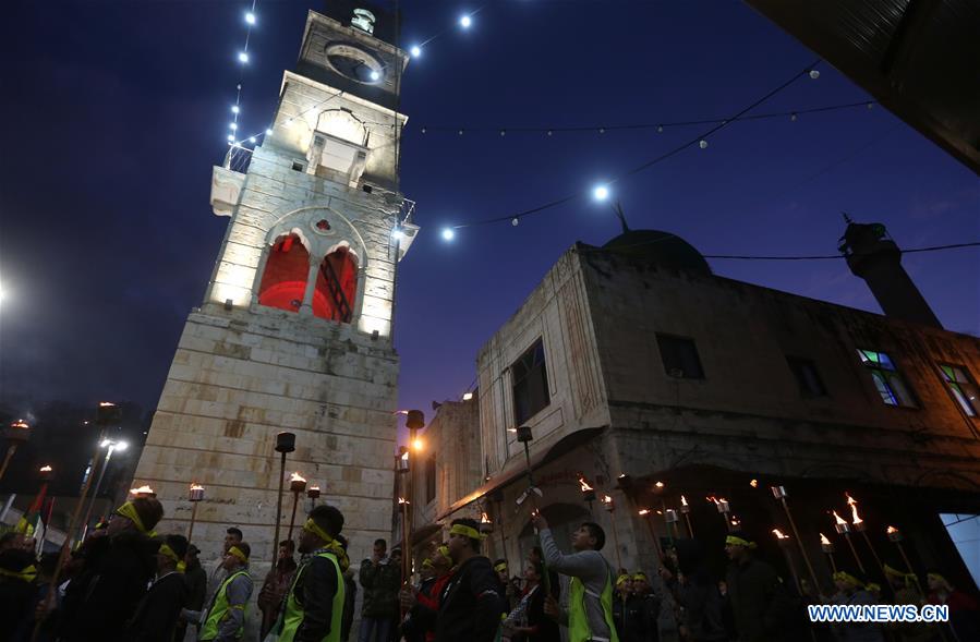 MIDEAST-NABLUS-FATAH-ANNIVERSARY