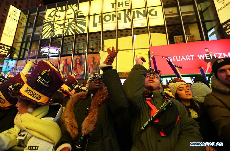 U.S.-NEW YORK-TIMES SQUARE-NEW YEAR-CELEBRATION