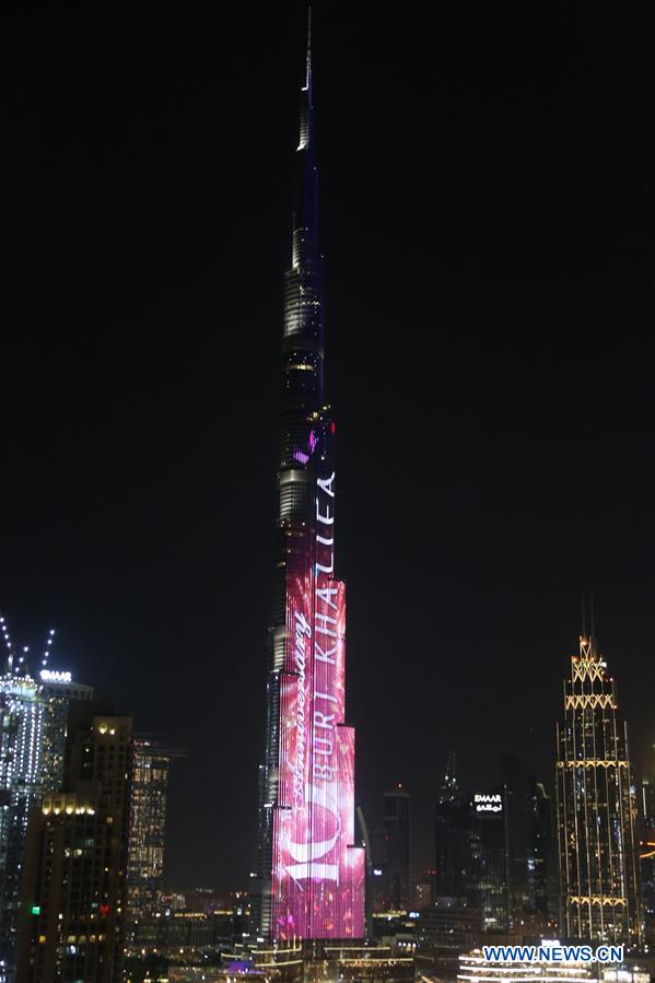 UAE-DUBAI-BURJ KHALIFA-10TH ANNIVERSARY-CELEBRATION