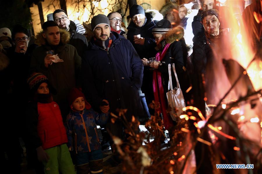  BOSNIA AND HERZEGOVINA-SARAJEVO-ORTHODOX-CHRISTMAS EVE